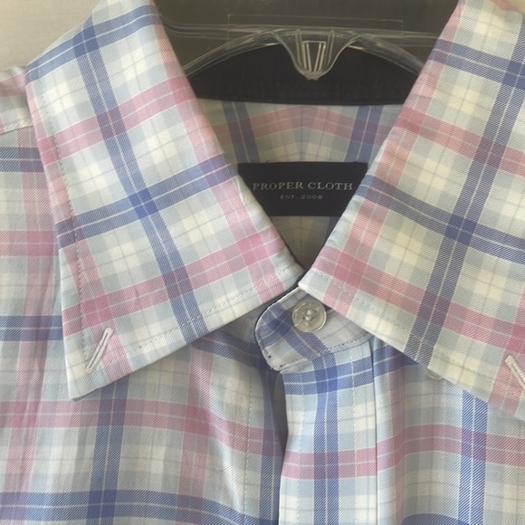 Proper Cloth Blue and Pink Button Up - Picture 2 of 3